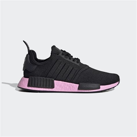 adidas nmd r1 damen schuhe schwarz schwarz pfirsich pink s75234